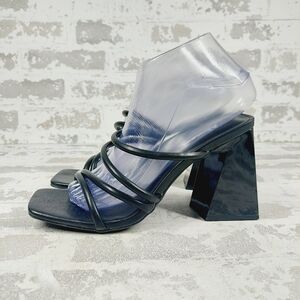 New Abound Austry Black Tubular Strappy Heeled Sandal M860
